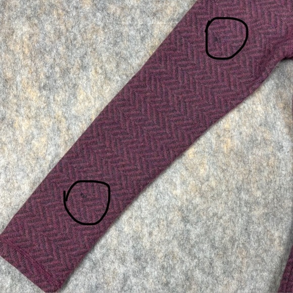 2 PrAna Mattea Pink & Plum Red(Flawed*) Wool Blend Asymmetrical Sweaters - Sz S - Picture 15 of 15